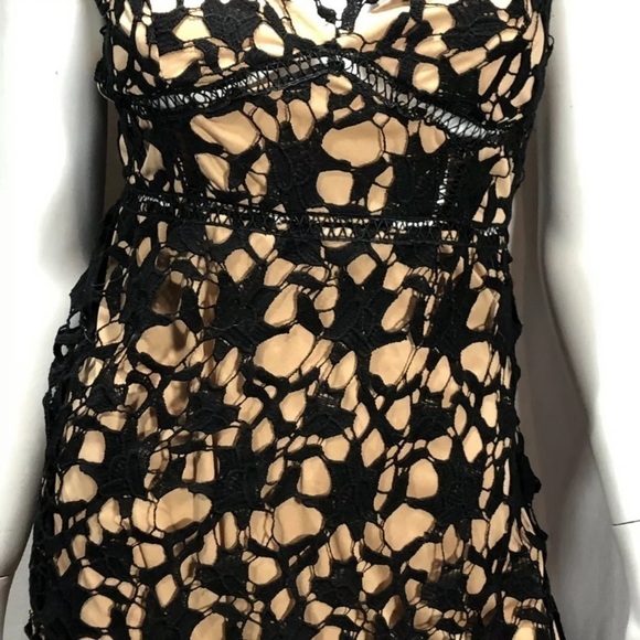 Size 8 Black Overlay With Pink Contrast Slip Short - Picture 2 of 8